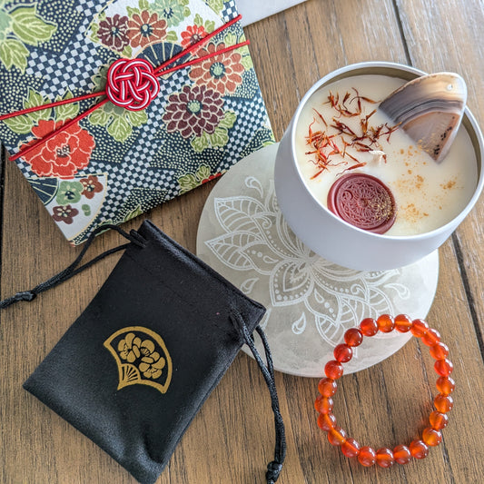 PRE-ORDER! ✨Guided by the Flame of Magic Intention Candle!  Special Ritual Box to Ignite Your Inner Passion, Courage, and Grounded Strength✨ Perfect for Christmas and New Year!!