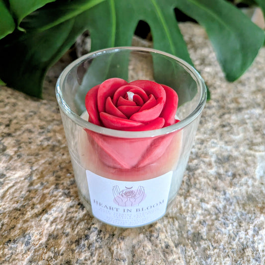 Fragrance-Free ver. Heart Ritual Set ~ Love Relationship Intention Candle ~ *Made to order*